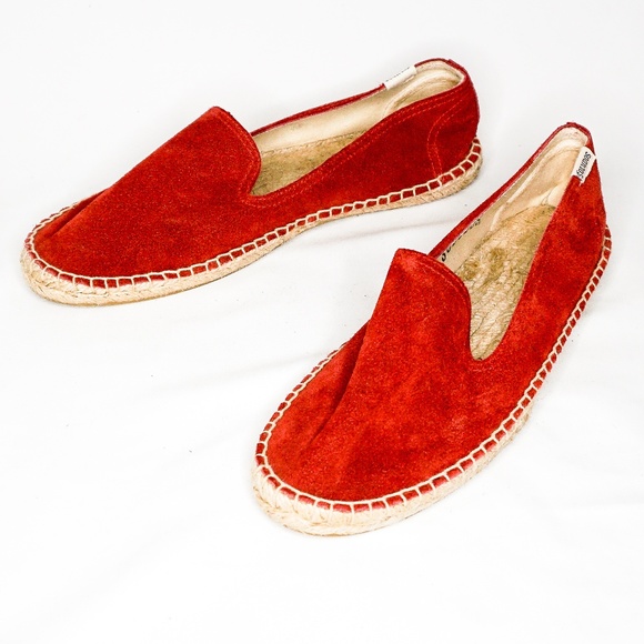 Soludos Shoes - SOLUDOS Espadrilles Red Woven Canvas Slides 7
